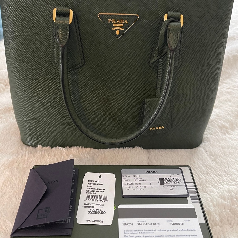 Prada Saffiano Top Handle Bag